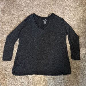 AE Soft & Sexy Plush Soft Black Long Sleeve Top SM EUC